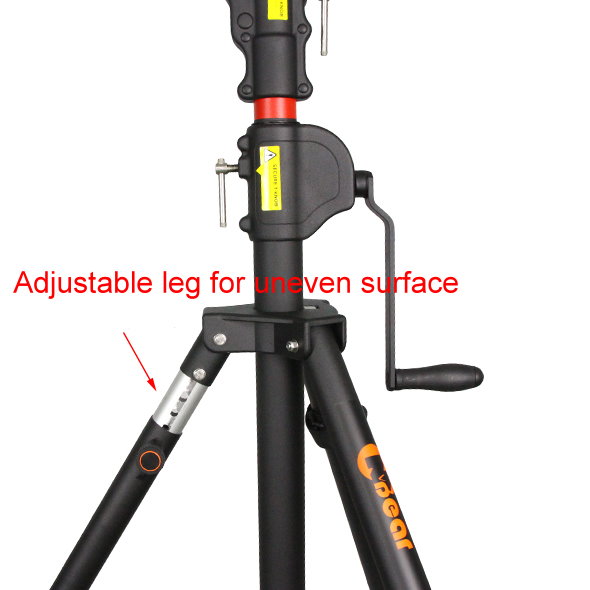 Suporte de iluminação de corda WP-165B-1 (perna ajustável para superfície irregular)